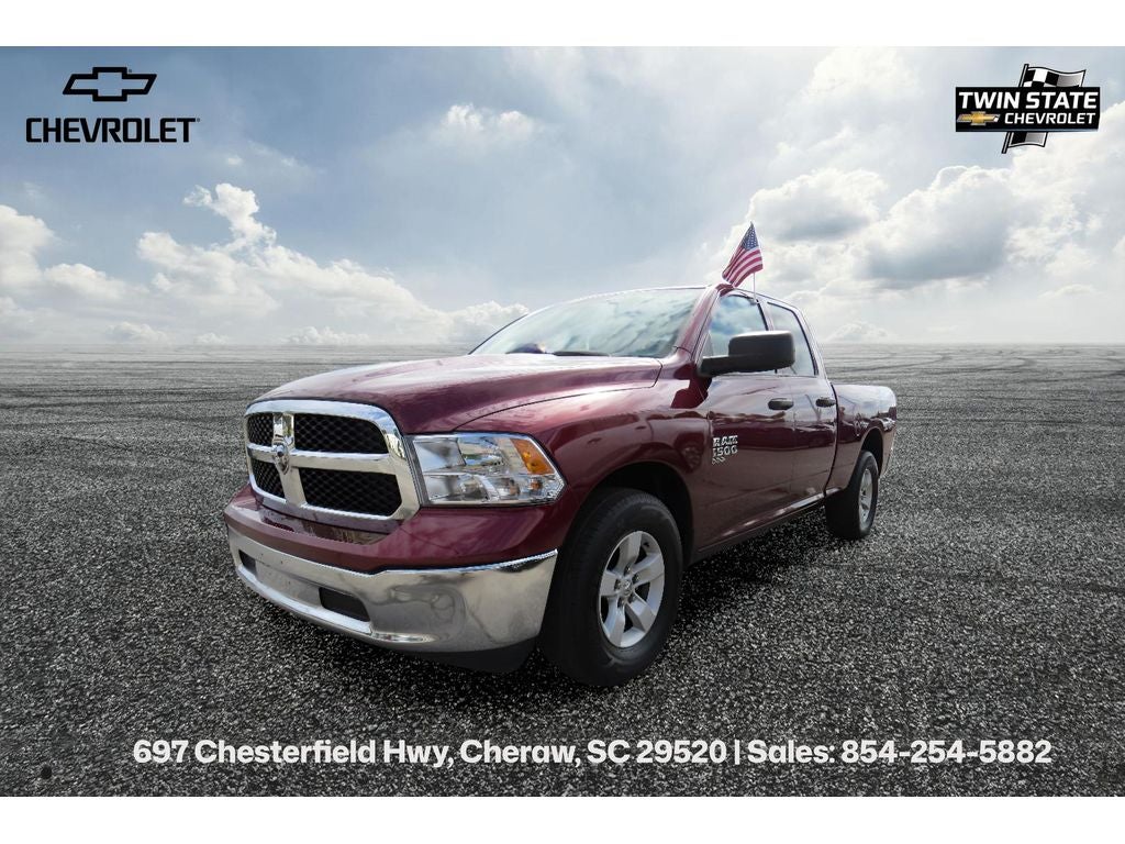 2024 RAM 1500 Classic SLT in Delmonico Red — front three-quarter view