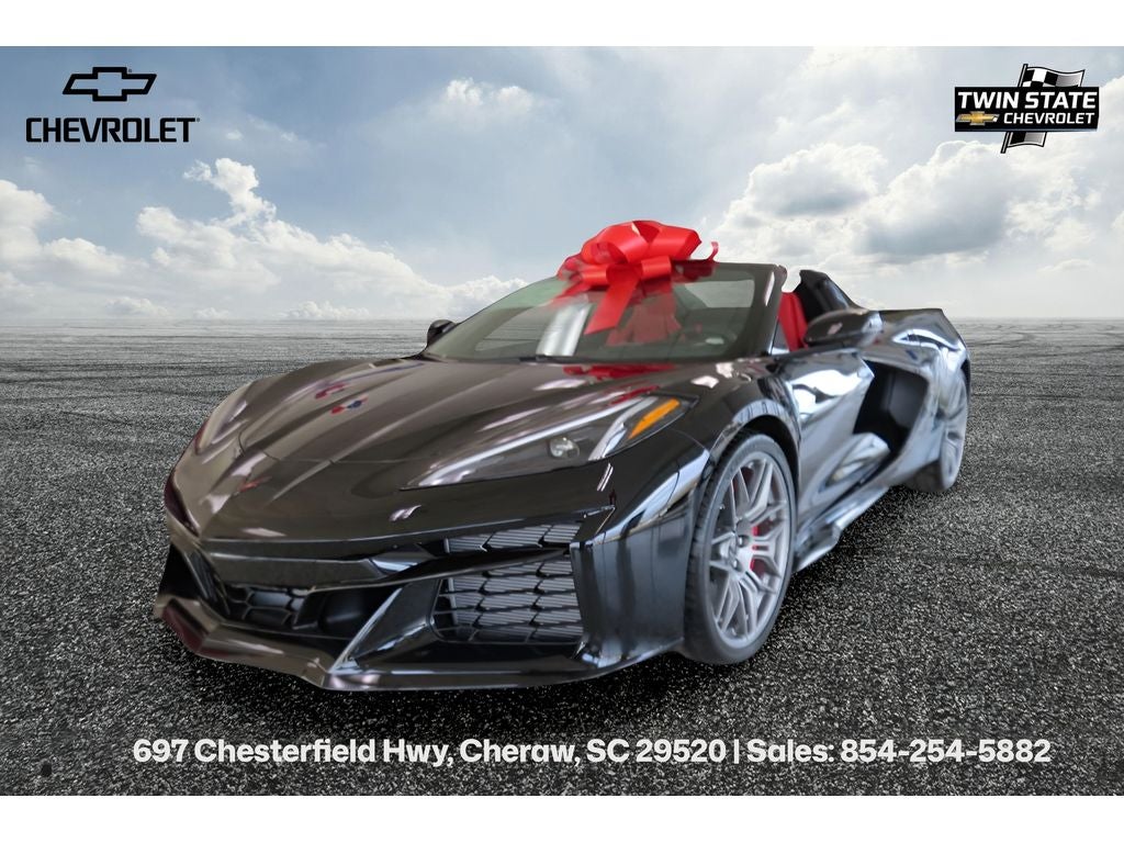 2026 Chevrolet Corvette Z06 1LZ in Black — front three-quarter view